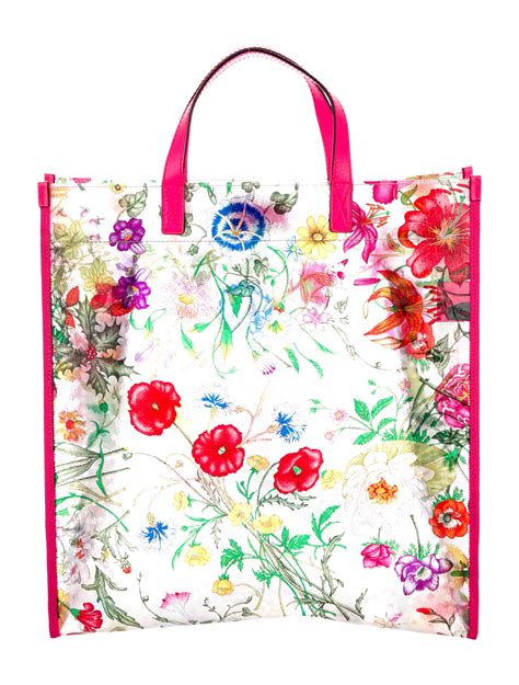 gucci round floral bag|Gucci clear tote bag.